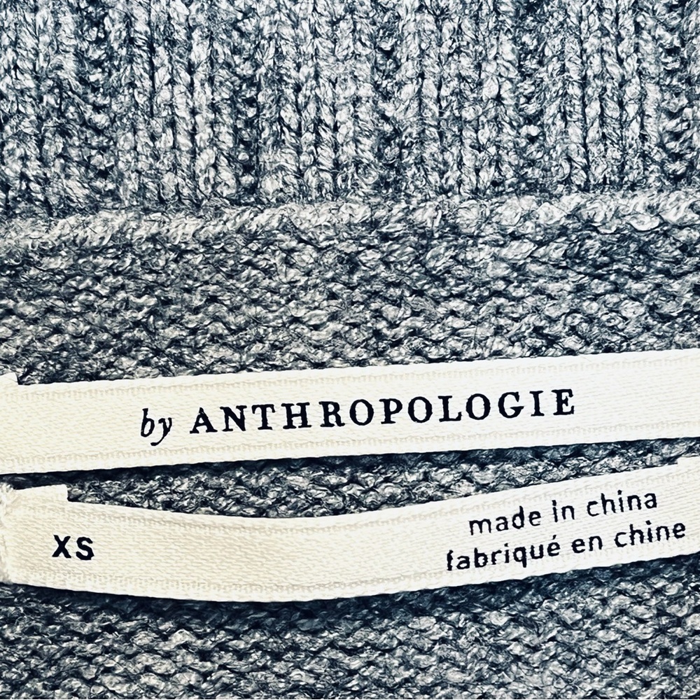 Anthropologie Sweater Paloma Knit Cowl Neck in Gray Size XS - Picture 4 of 12